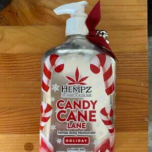 Hempz Limited Edition Candy Cane Lane Herbal Body Moisturizer for Dry Skin 17 oz